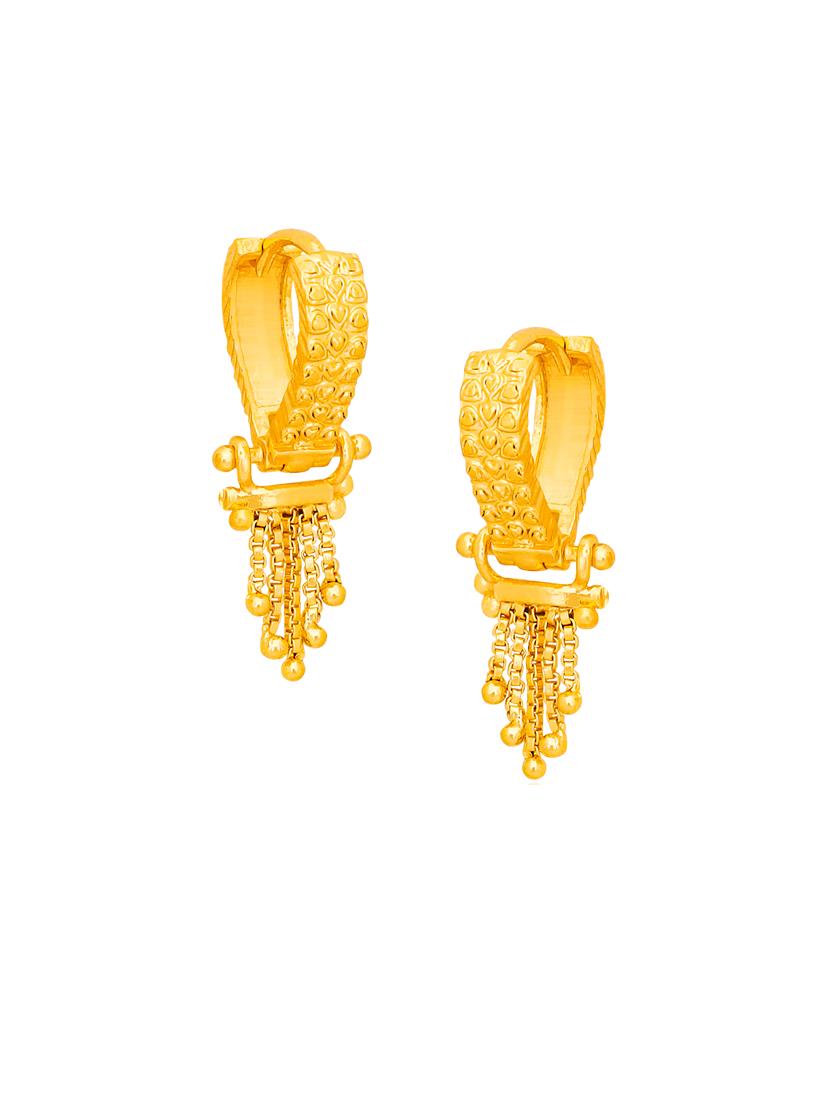 gold plated balli earrings - 20848871 - Standard Image - 2
