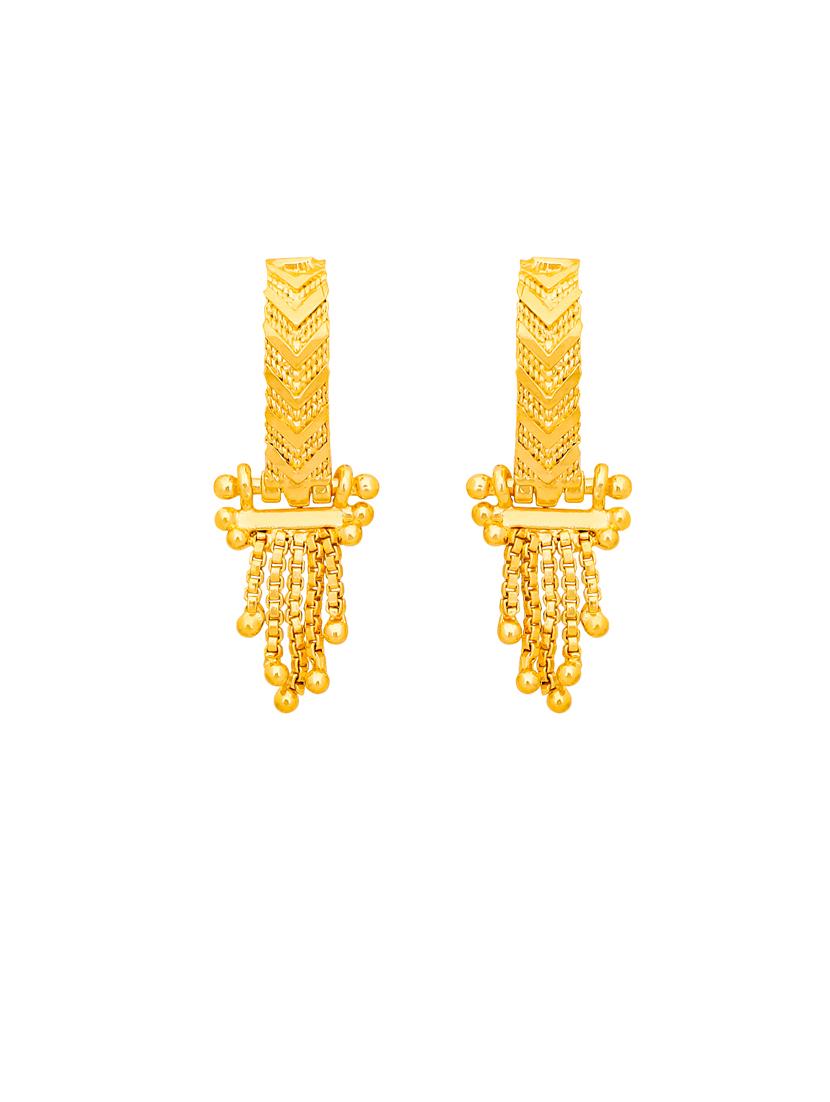 gold plated balli earrings - 20848876 - Standard Image - 2