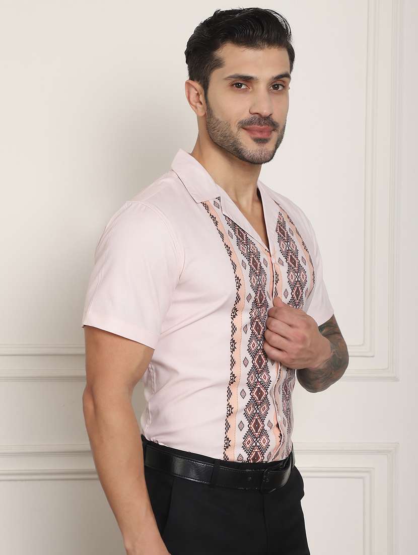 rosewater pink cotton casual shirt - 20848934 -  Standard Image - 2