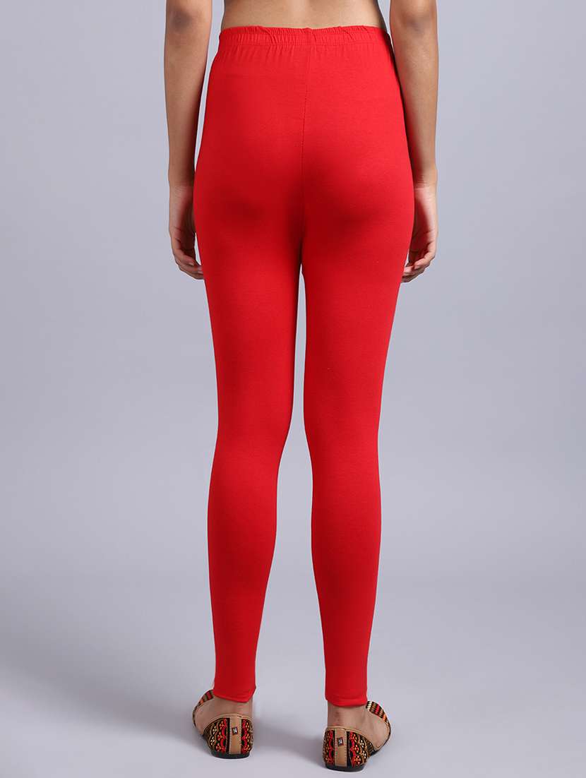 women solid high rise leggings - 20850484 -  Standard Image - 2