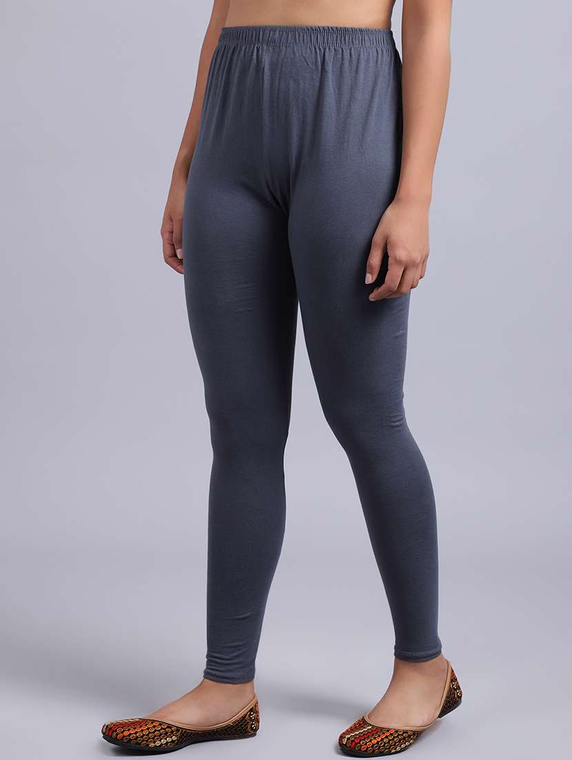 women solid high rise leggings - 20850485 -  Standard Image - 2