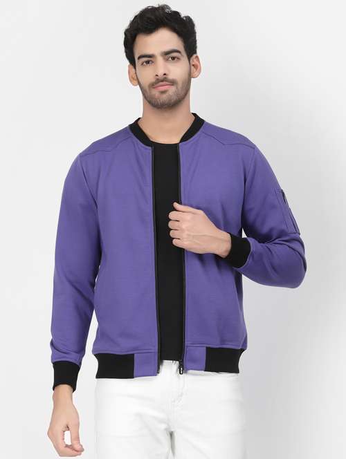 men color block long sleeve casual jacket - 20850976 -  Standard Image - 0