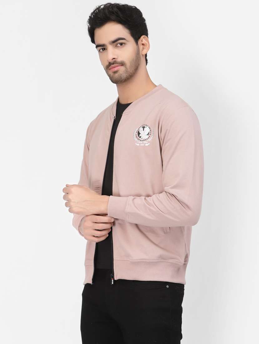 men back print cotton casual jacket - 20850997 -  Standard Image - 2