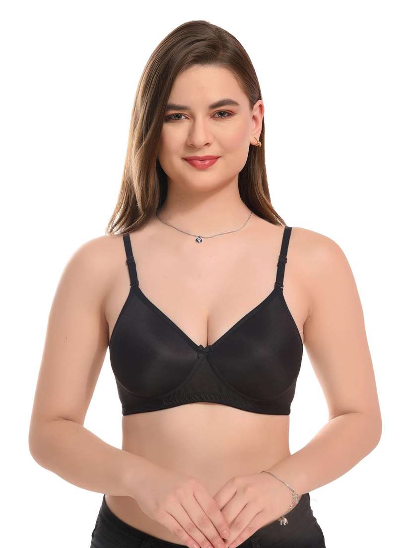 women solid hosiery bra