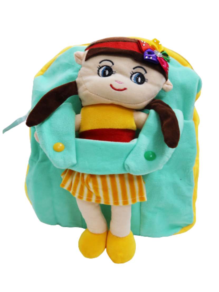 light blue velvet bag