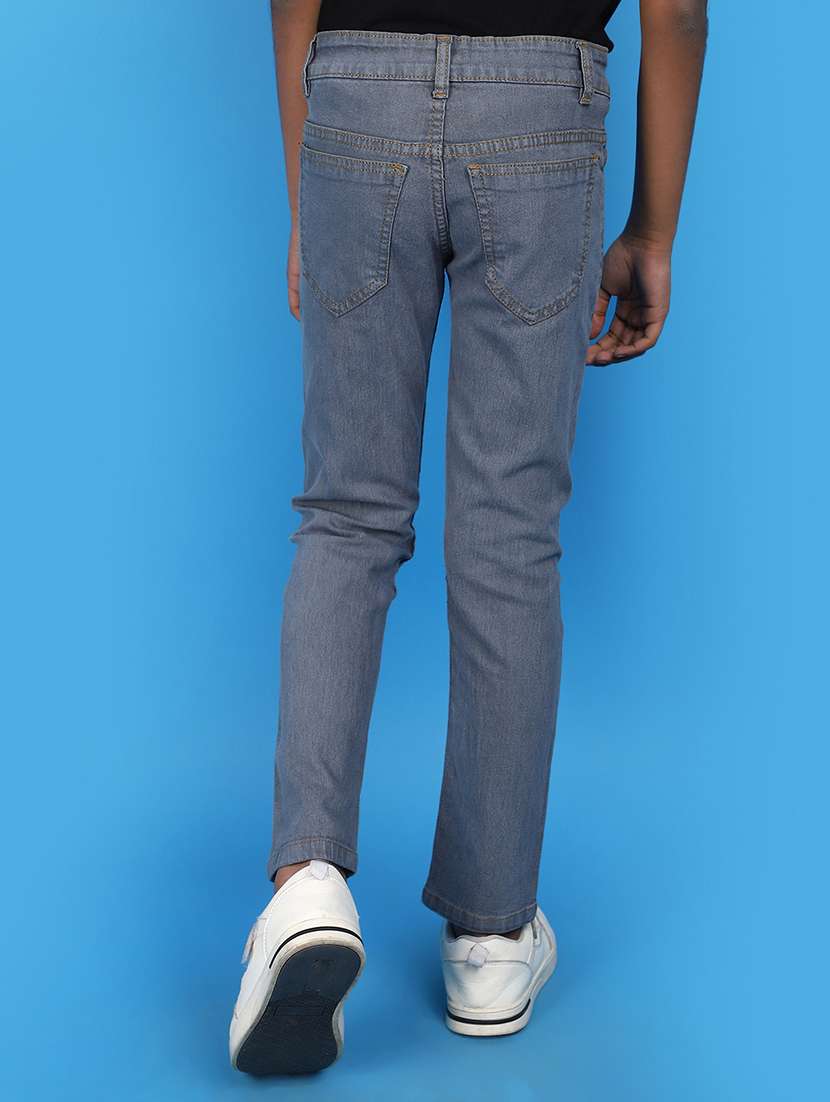 solid grey denim jeans - 20852272 -  Standard Image - 2