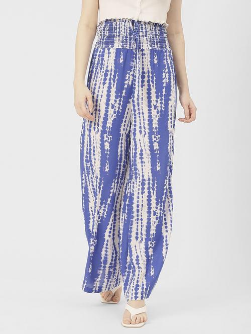 women shibori print wide leg trouser - 20852406 -  Standard Image - 0