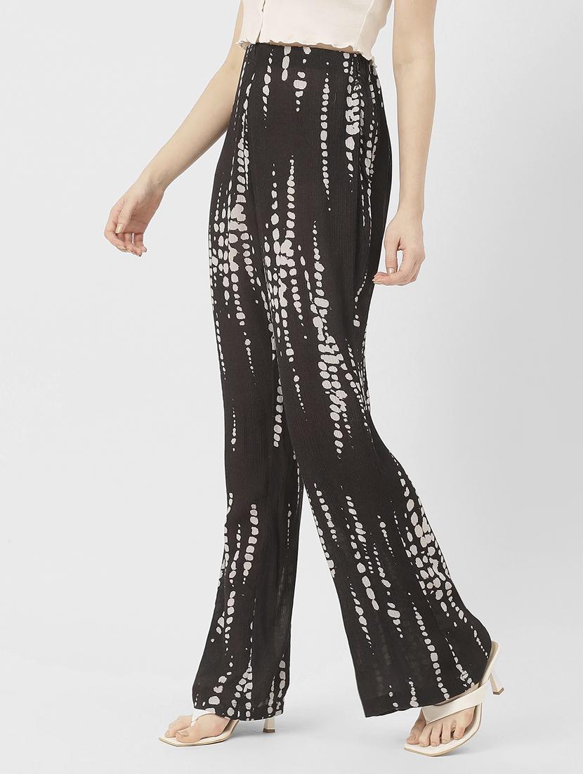 women shibori print wide leg trouser - 20852410 - Standard Image - 2