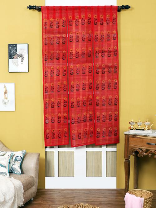 3 panel bamboo curtains pink - 20852507 - Standard Image - 0