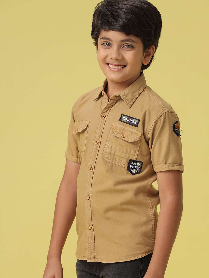 boys shirt collar solid shirt - 20852558 -  Standard Image - 2