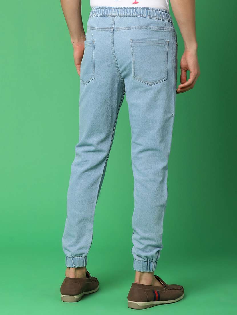 men solid mid rise jogger - 20852569 -  Standard Image - 2
