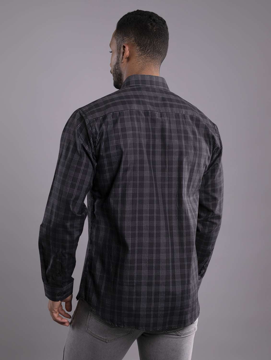 men black regular fit casual shirt - 20852583 -  Standard Image - 2