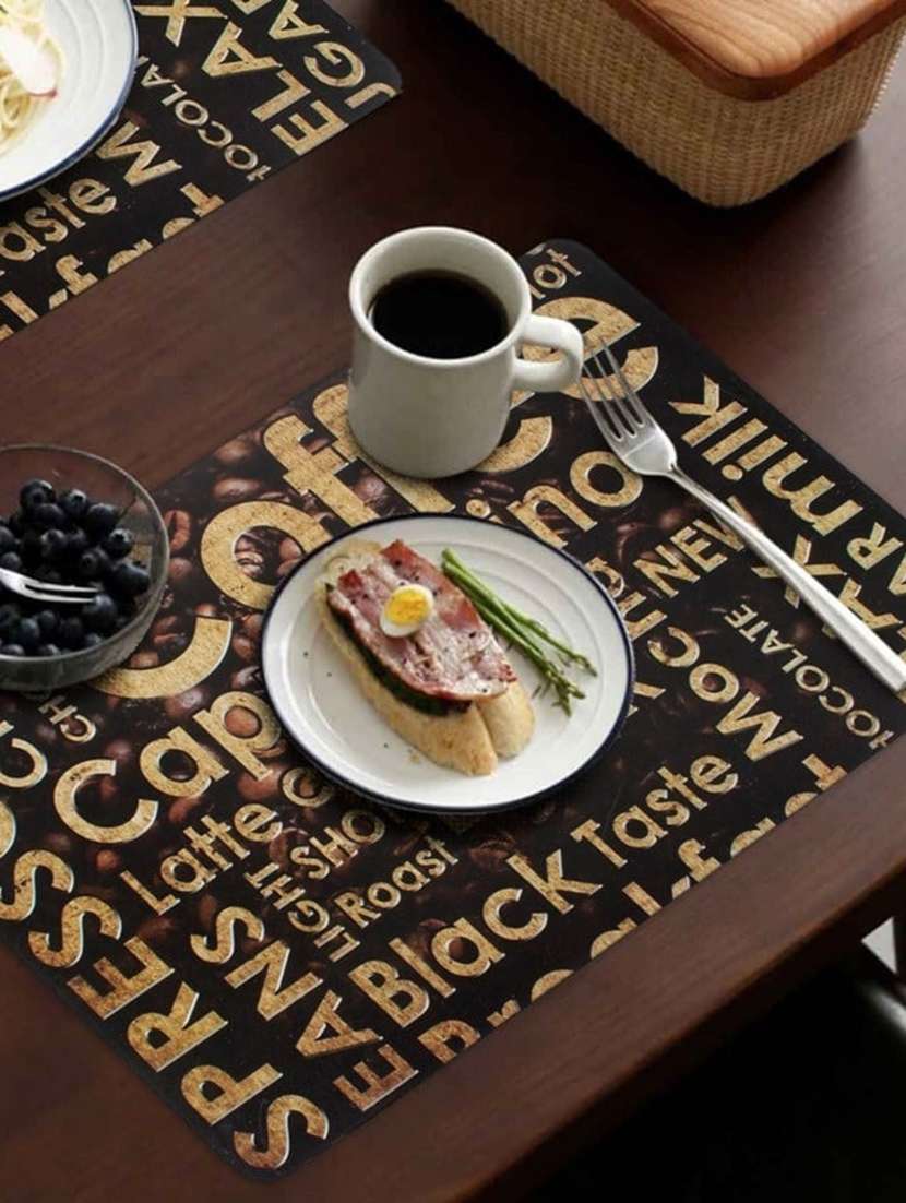 printed placemats for dining table and kitchen - 20853391 -  Standard Image - 2