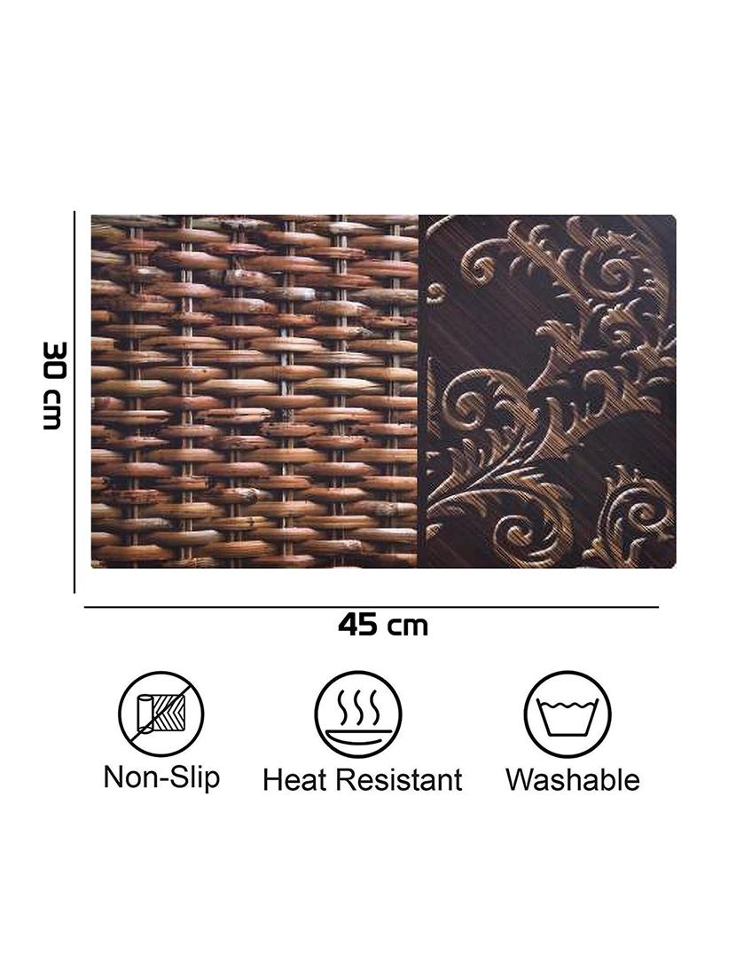 rectangular pack of 6 table placemat - 20853463 - Standard Image - 2