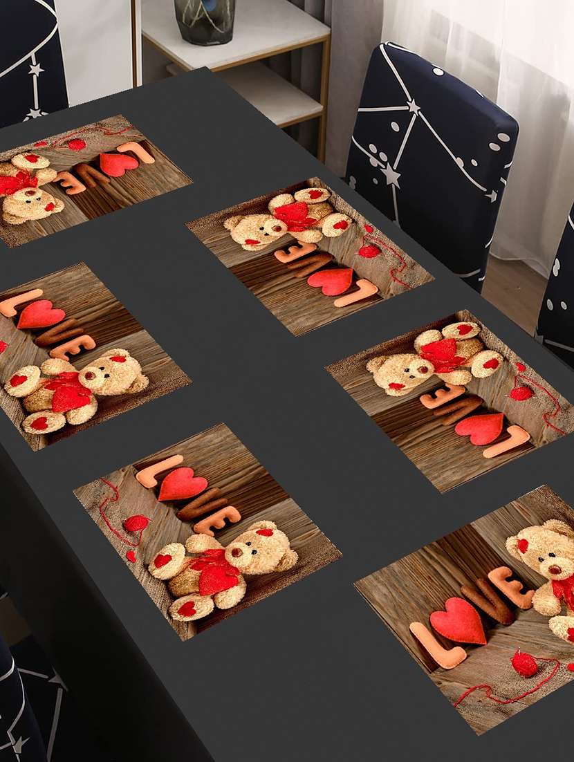 printed placemats for dining table and kitchen