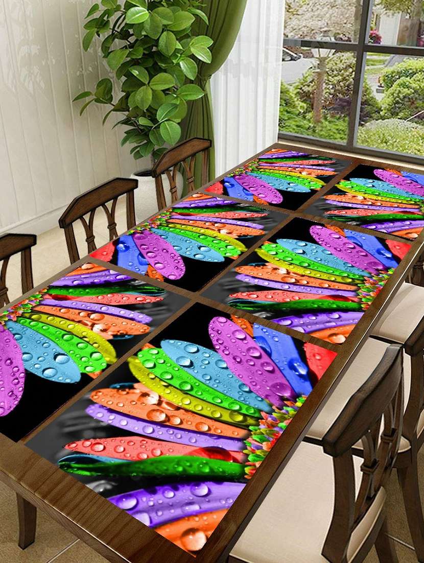 printed placemats for dining table and kitchen