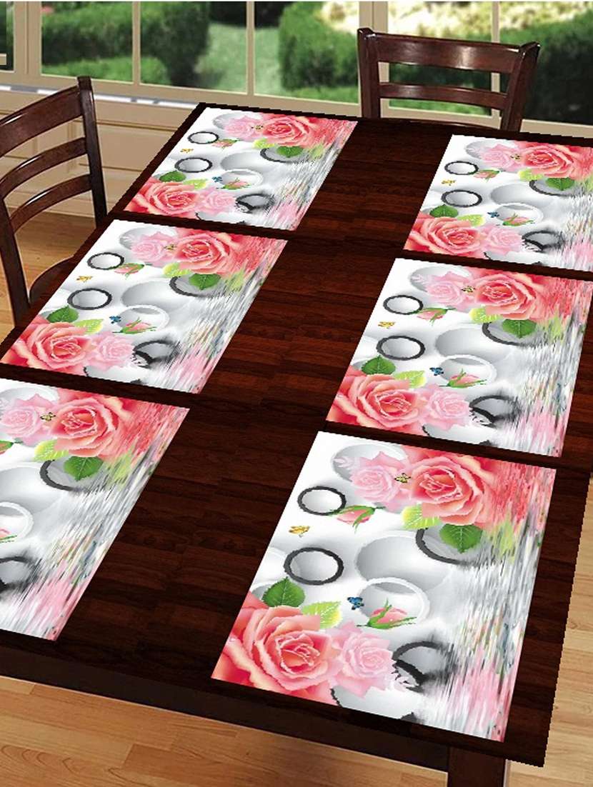 printed placemats for dining table and kitchen