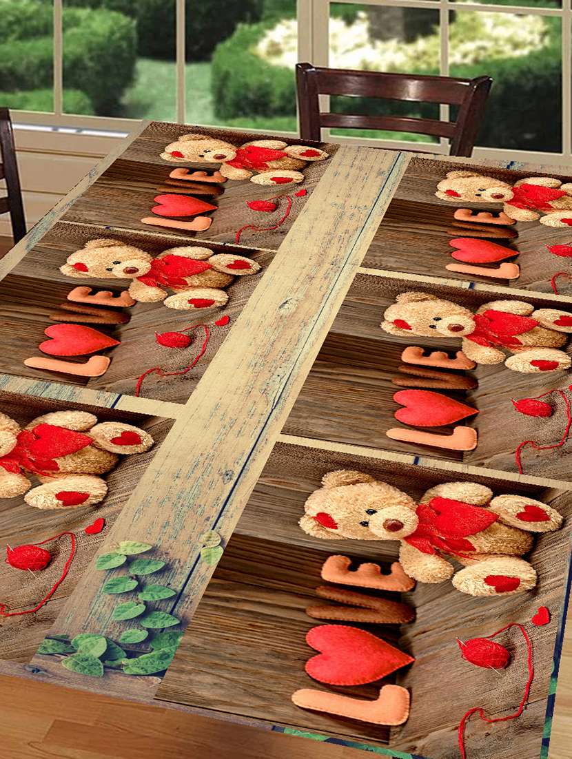 printed placemats for dining table and kitchen