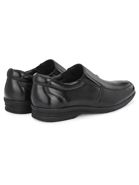 solid black slip on formal shoes - 20853717 - Standard Image - 2