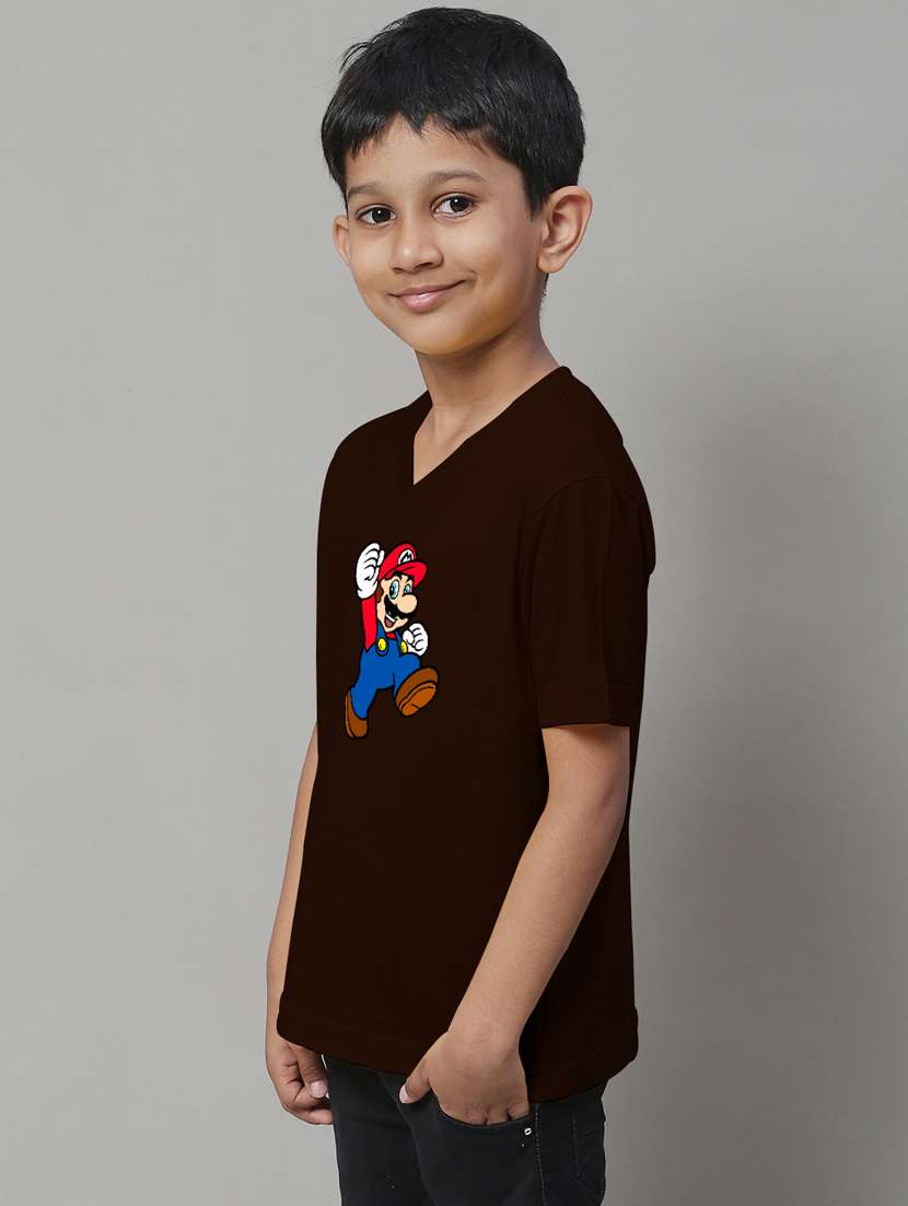 brown cotton tshirt - 20853801 - Standard Image - 2