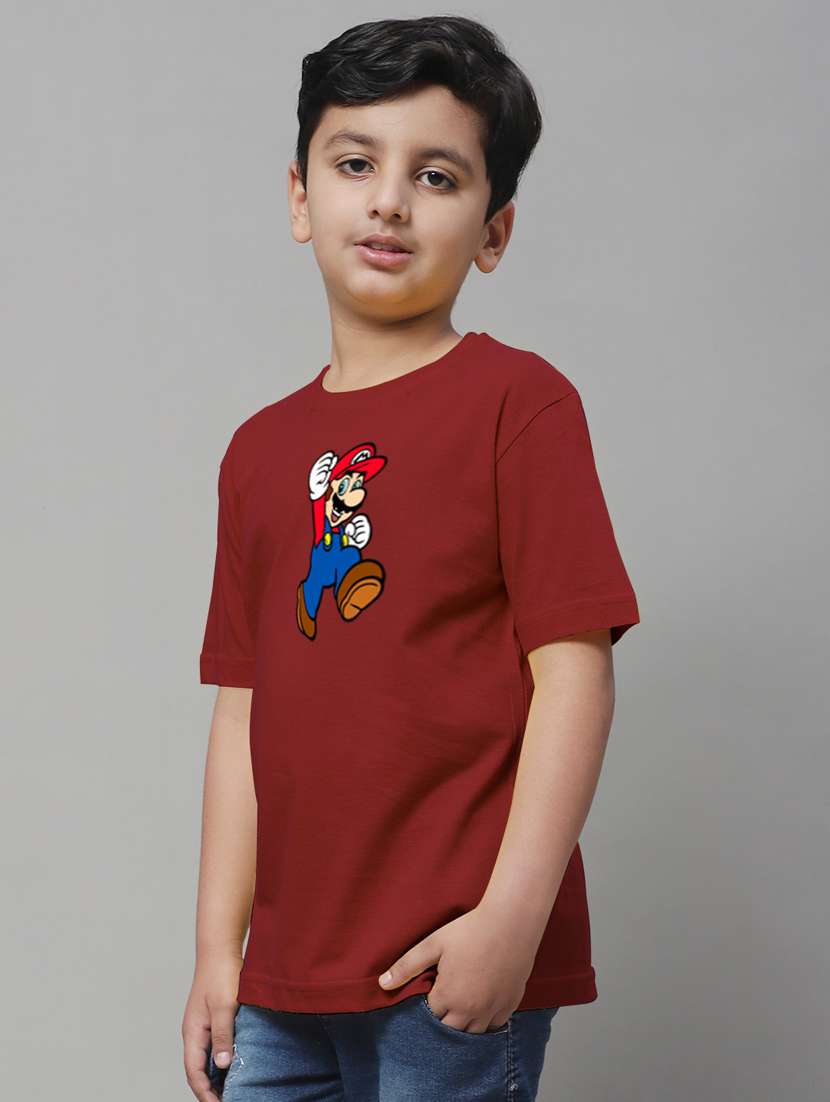 maroon cotton tshirt - 20853807 - Standard Image - 2