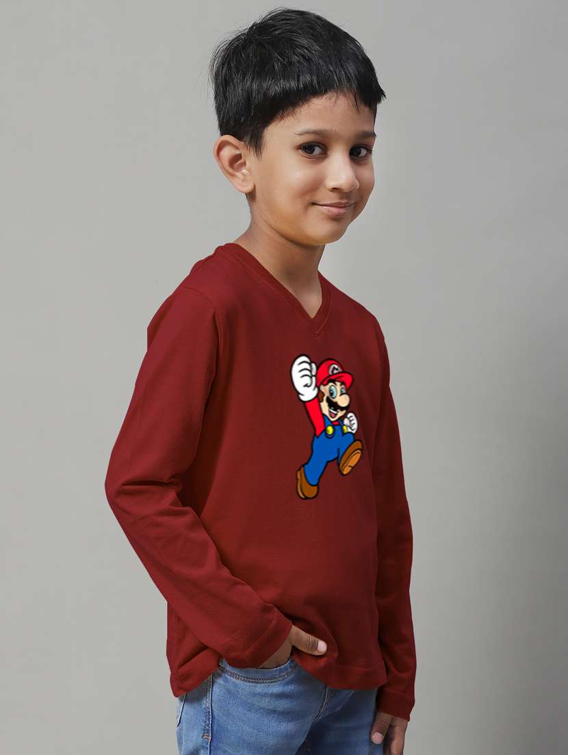 maroon cotton tshirt - 20853820 - Standard Image - 2