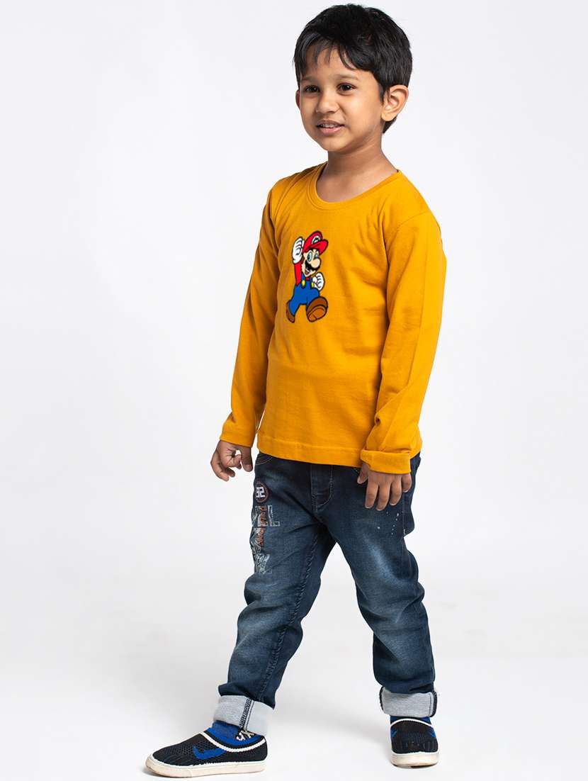 mustard cotton tshirt - 20853849 - Standard Image - 2