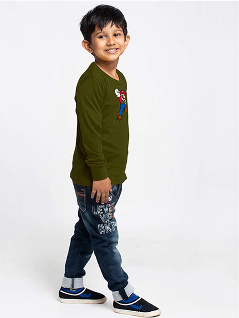 olive cotton tshirt - 20853863 - Standard Image - 2