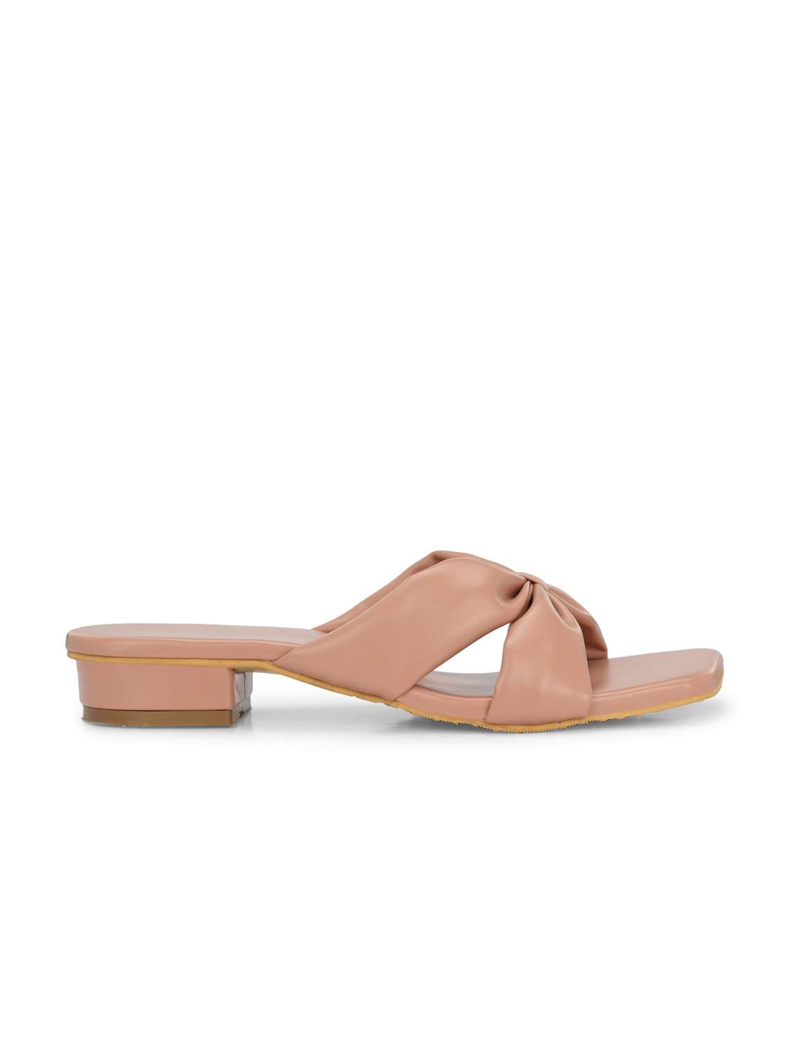 peach detailed slip on sandal - 20855453 -  Standard Image - 2