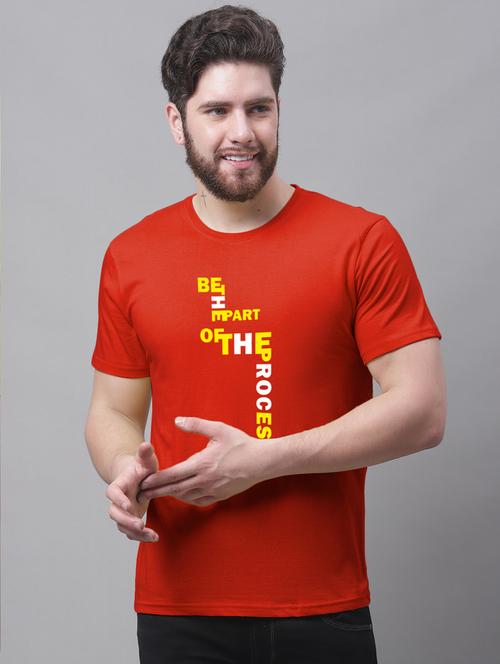 men typographic round neck t-shirt - 20858021 - Standard Image - 0