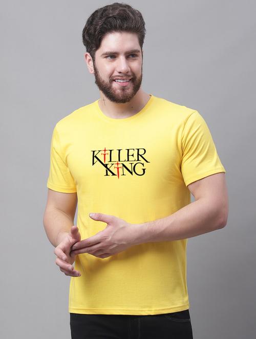 men typographic round neck t-shirt - 20858177 - Standard Image - 0