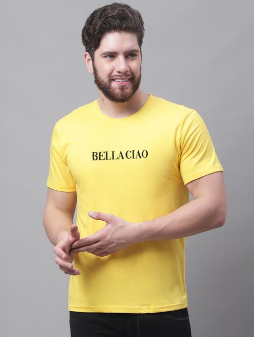 men typographic round neck t-shirt - 20858219 -  Standard Image - 0