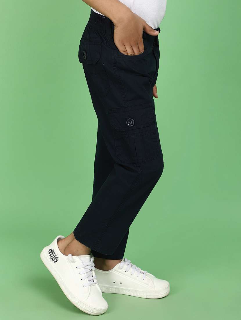 boys solid color cargo trouser - 20862819 -  Standard Image - 2