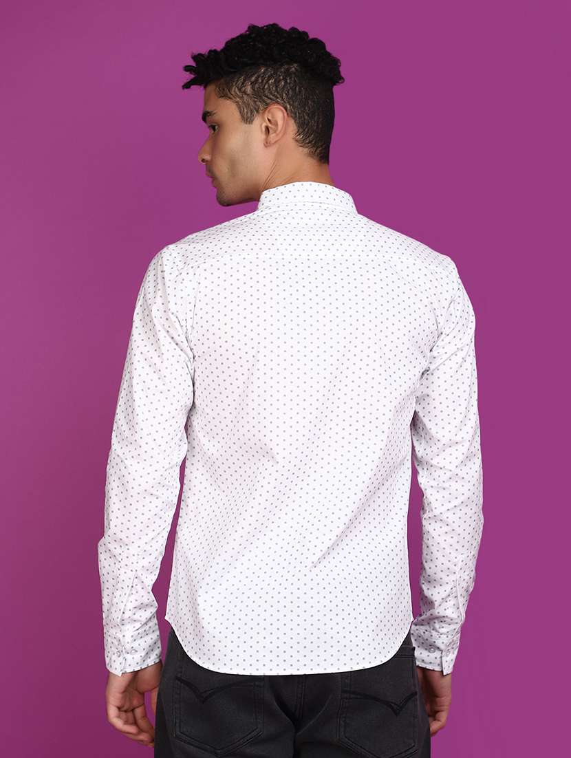 white cotton casual shirt - 20862956 -  Standard Image - 2