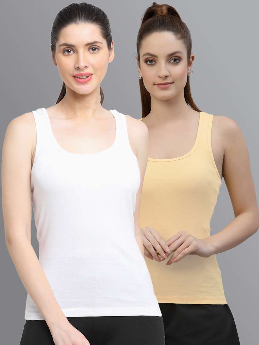 multi colored cotton tank  top