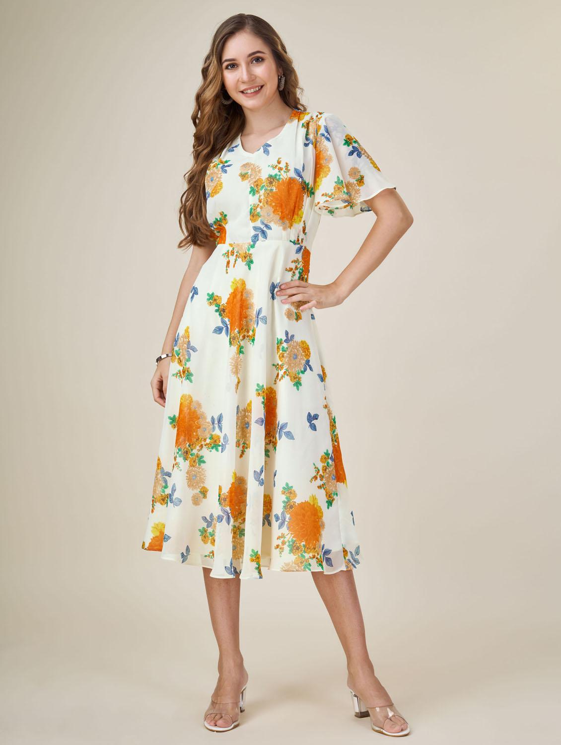 women fit & flare midi dress - 20864370 -  Zoom Image - 0