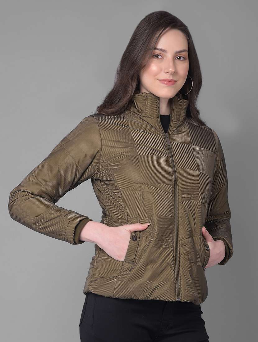 women olive long sleeve jacket - 20864501 - Zoom Image - 0