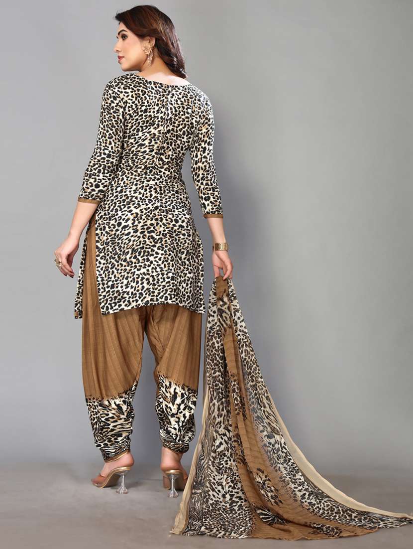 women white animal print unstitched suits - 20867313 -  Standard Image - 2