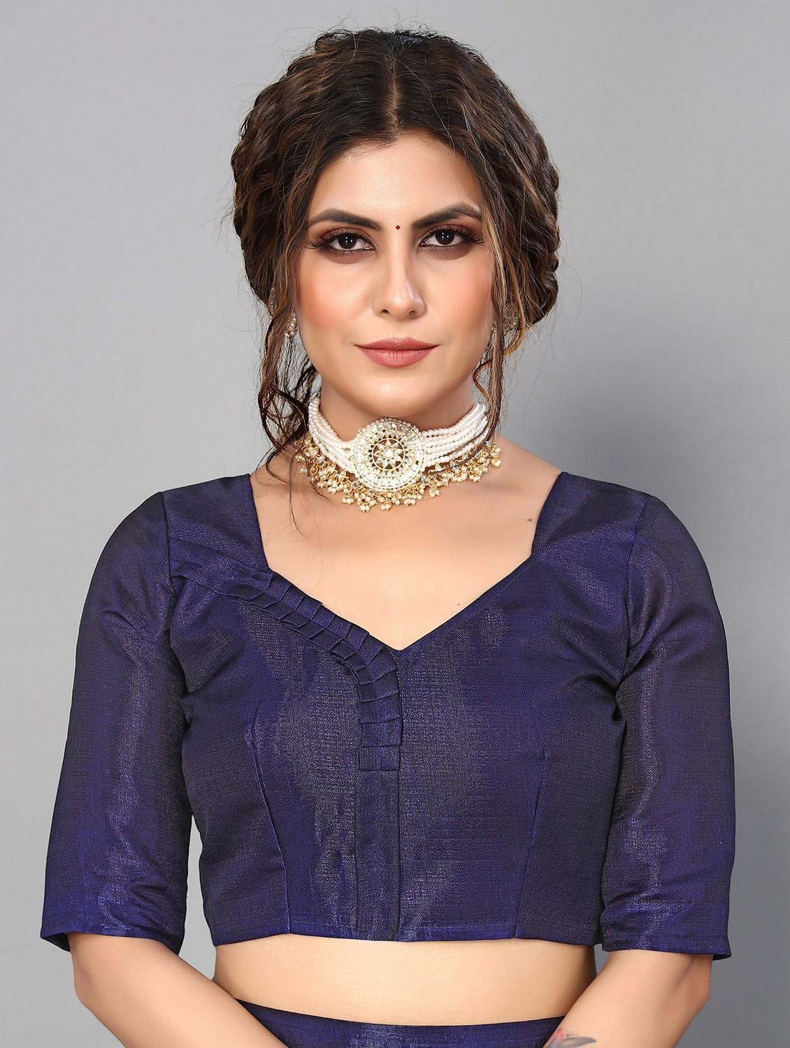 women printed bordered saree with blouse - 20873178 - Standard Image - 2