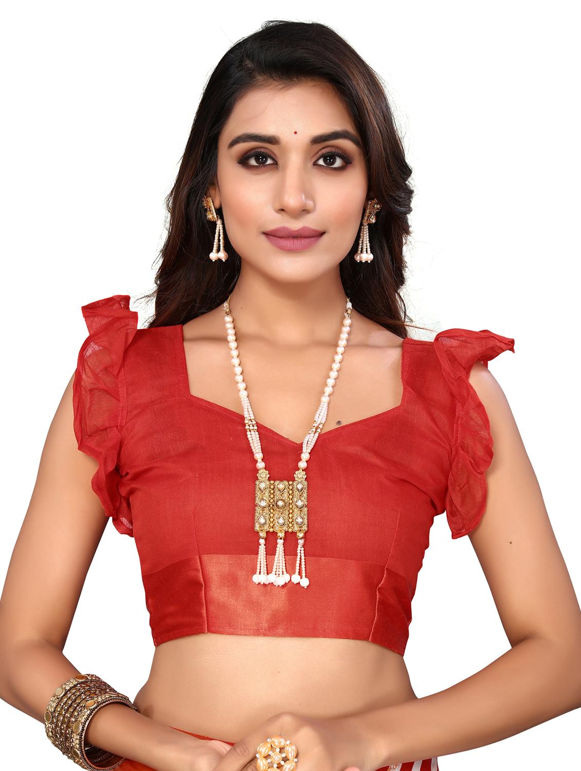 women printed saree with blouse - 20873529 - Standard Image - 2