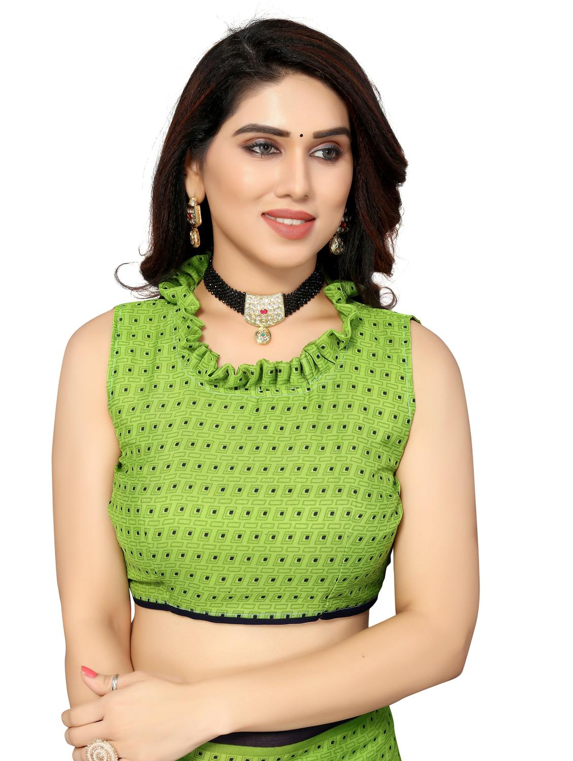women floral printed saree with blouse - 20873600 - Standard Image - 2
