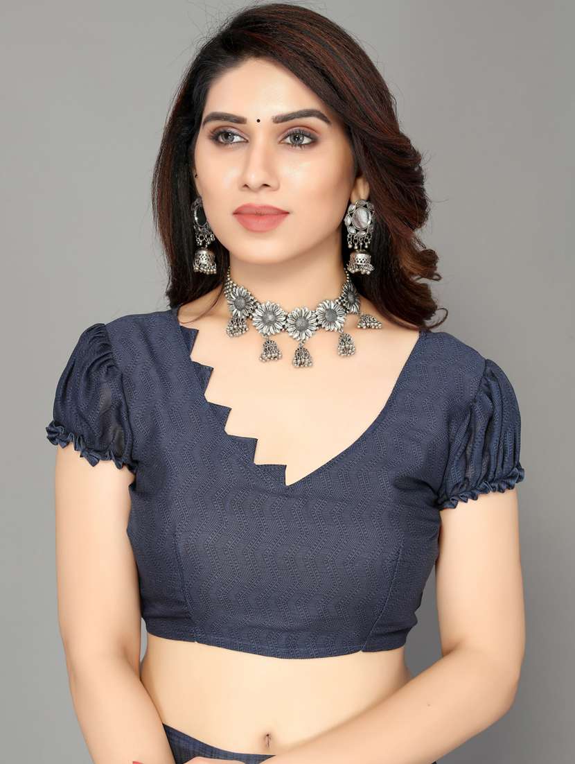 women printed georgette saree with blouse - 20873936 -  Standard Image - 2