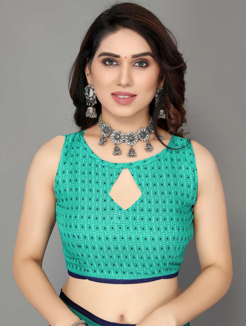 women multi color floral printed saree with blouse - 20874049 -  Standard Image - 2