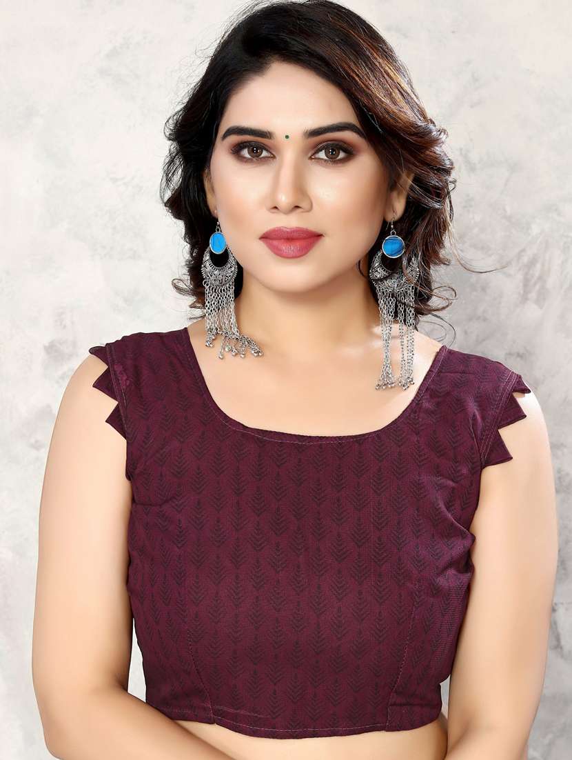 women purple floral printed saree with blouse - 20874082 -  Standard Image - 2
