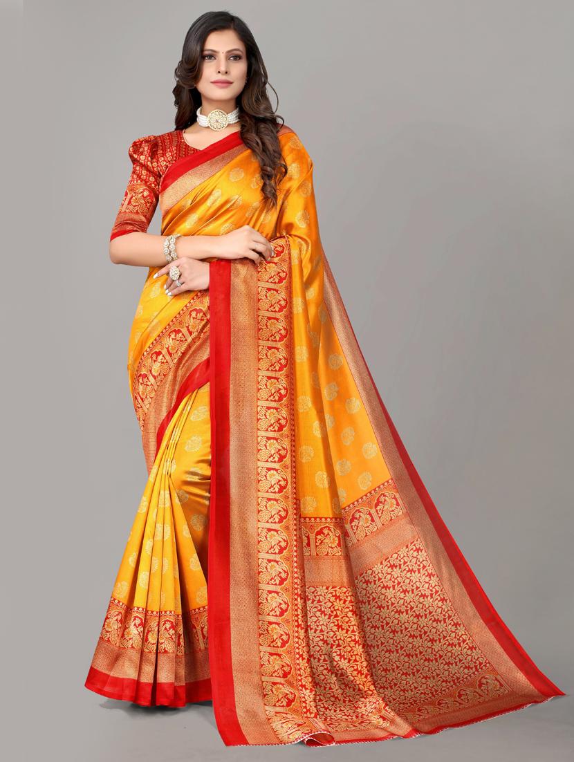 women multi color pack of 2 sarees with blouse - 20874968 - Standard Image - 2
