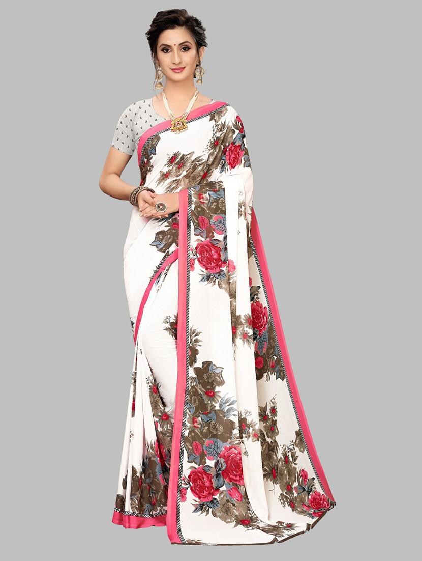 pack of 2 multi colored combo saree with blouse - 20874983 - Standard Image - 2