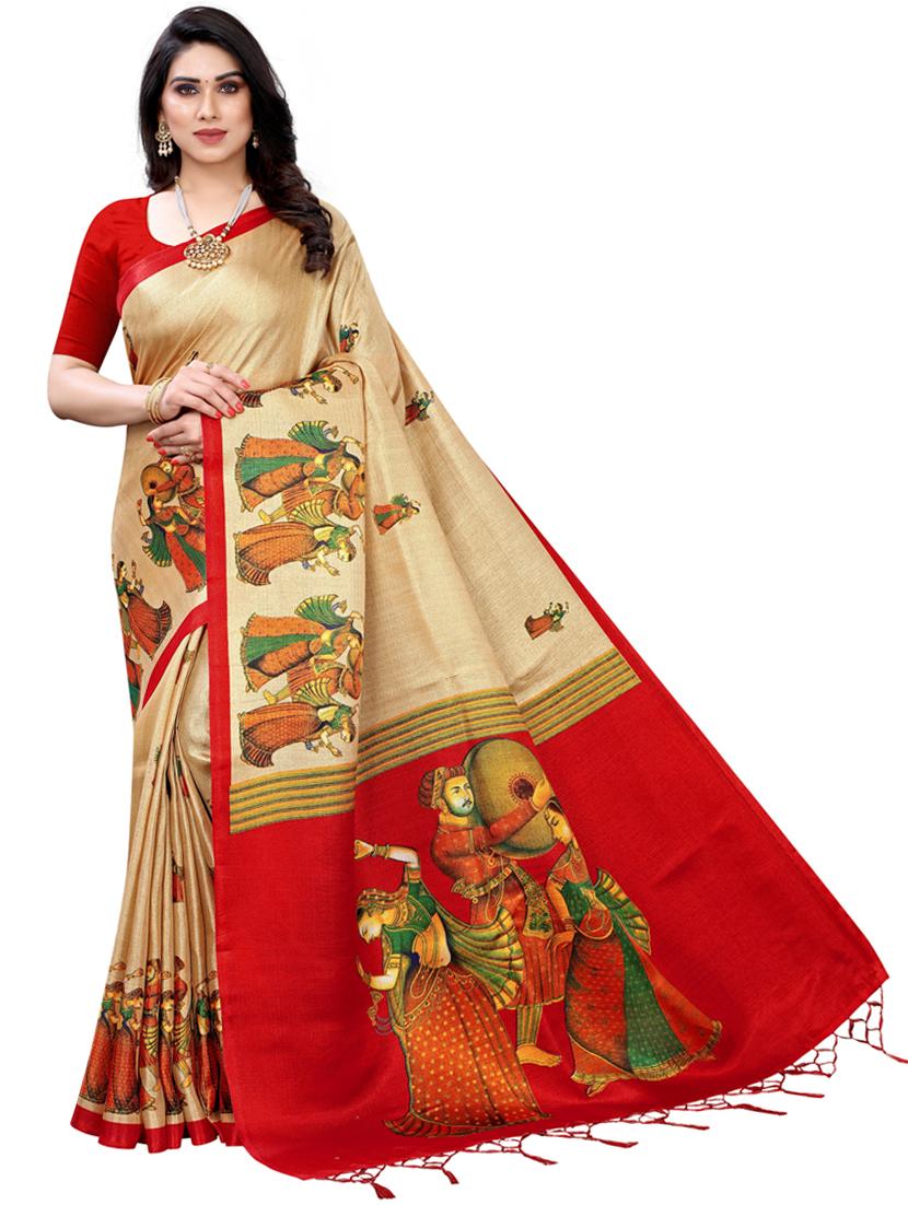 pack of 2 multi colored combo saree with blouse - 20874986 - Standard Image - 2