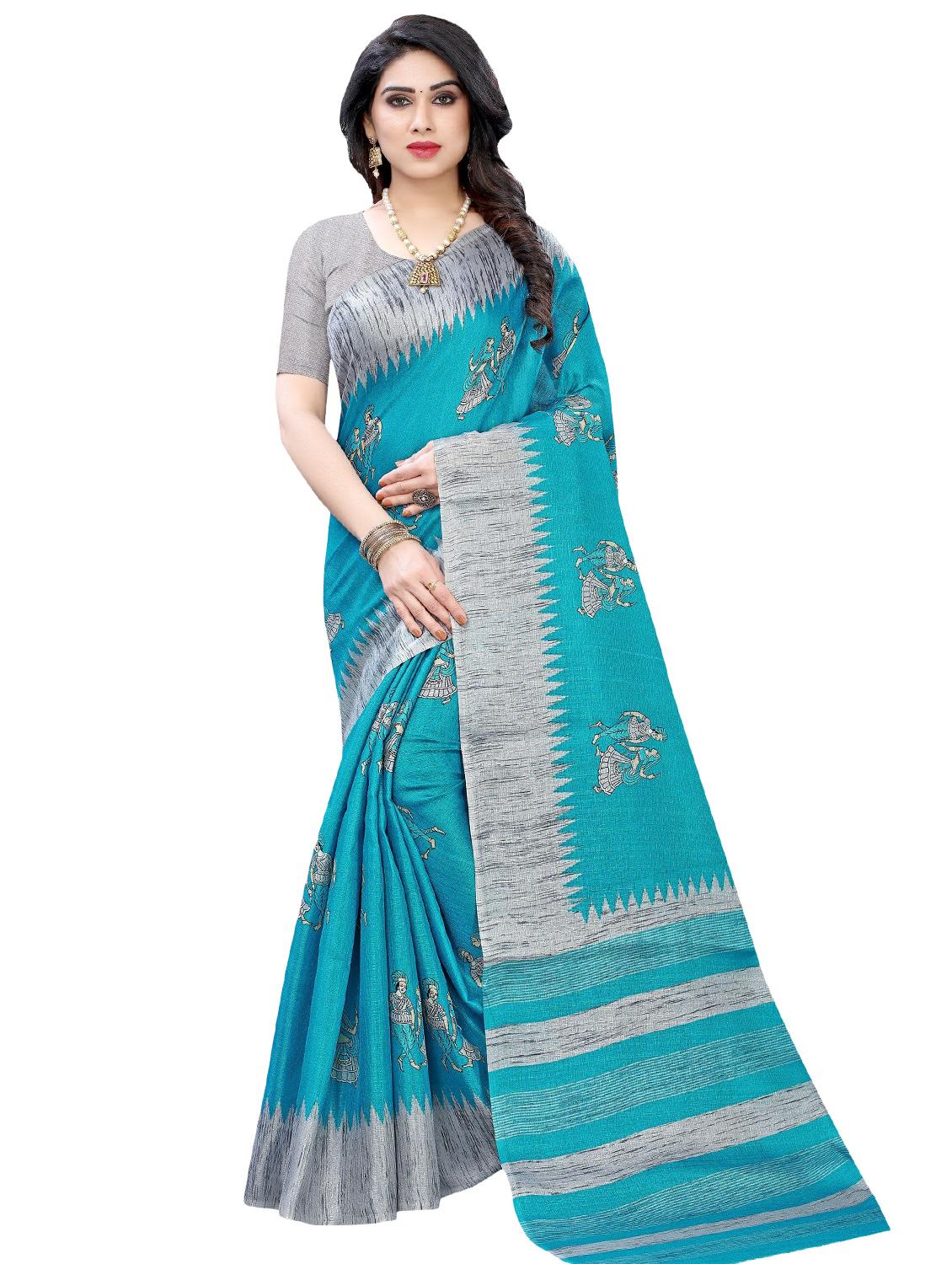 pack of 3 multi colored combo saree with blouse - 20875820 - Standard Image - 2