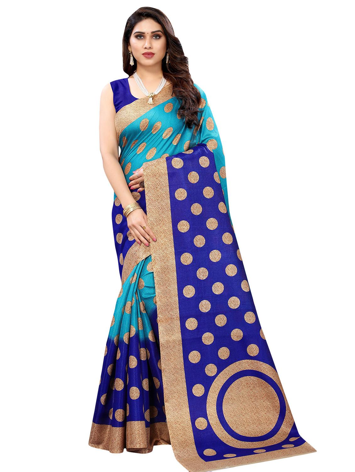 pack of 3 multi colored combo saree with blouse - 20875893 - Standard Image - 2