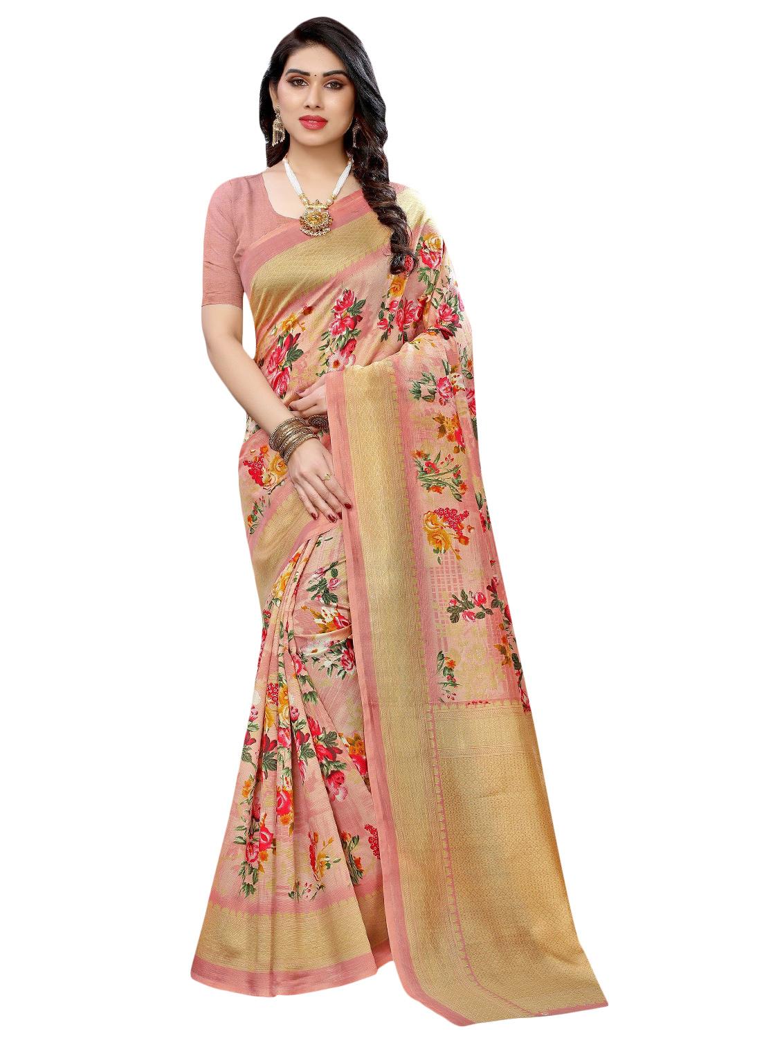 pack of 3 multi colored combo saree with blouse - 20875910 - Standard Image - 2